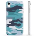 iPhone XR TPU Case - Blue Camouflage