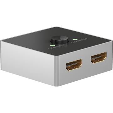Goobay Manual 2.0 HDMI Switch 2 to 1 - Grey