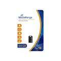 MediaRange USB 2.0 Nano Flash Drive with Keychain - 64GB - Black