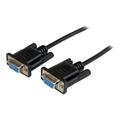 StarTech.com DB9 RS232 Serial Null Modem Cable - 2m - Black
