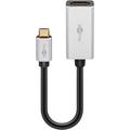 Goobay USB-C to Dual HDMI Adapter Cable - Black / White
