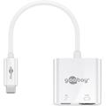 Goobay USB-C to HDMI & USB-C PD 60W Adapter Cable - White