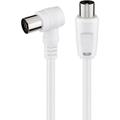 Goobay Angled Antenna Cable - 5m - White