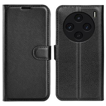 vivo X100 Wallet Case with Magnetic Closure