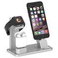 3-in-1 Charging Stand HJZJ001 - iPhone, Apple Watch, AirPods - Silver