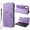 Butterfly Series iPhone XR Wallet Case - Violet