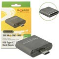 Delock USB Type-C SDHC/SDXC UHS-II Card Reader - Grey