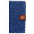 iPhone 6 / 6S Jeans Wallet Case - Blue