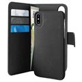 Puro 2-in-1 iPhone XS Max Magnetic Wallet Case - Black