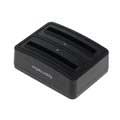 Samsung Galaxy S4 I9500, I9505 Dual Battery Charger - Black