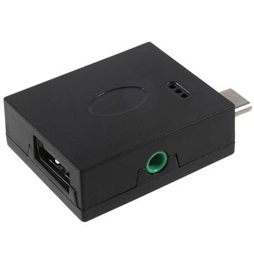 USB 3.1 Type-C / 3.5mm OTG & Digital Audio Adapter - Black