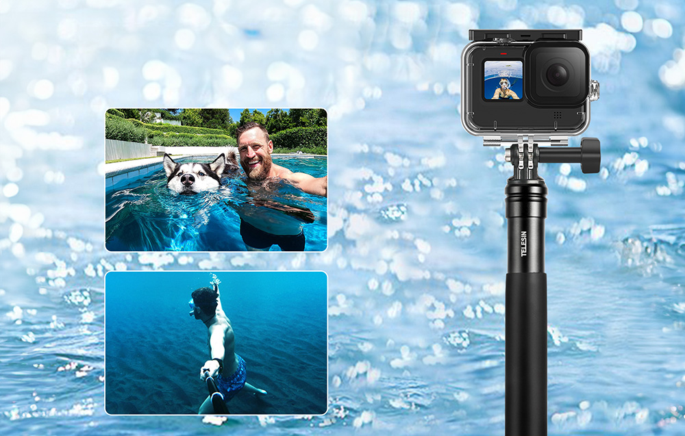 Telesin GP-MNP-090-S Sport Camera Selfie Stick / Tripod - Black